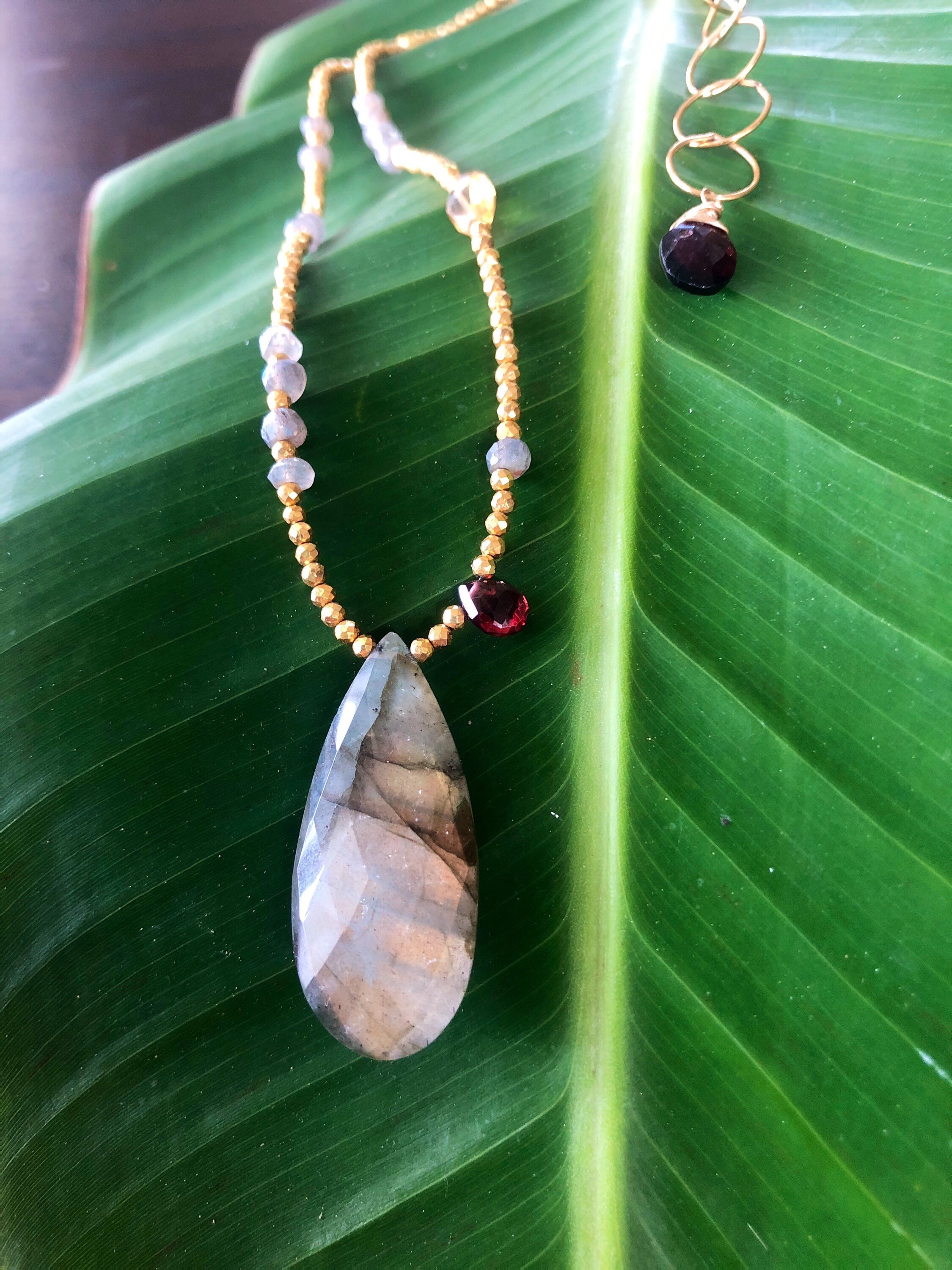 Labradorite Protection Necklace by Liquid Sunshine