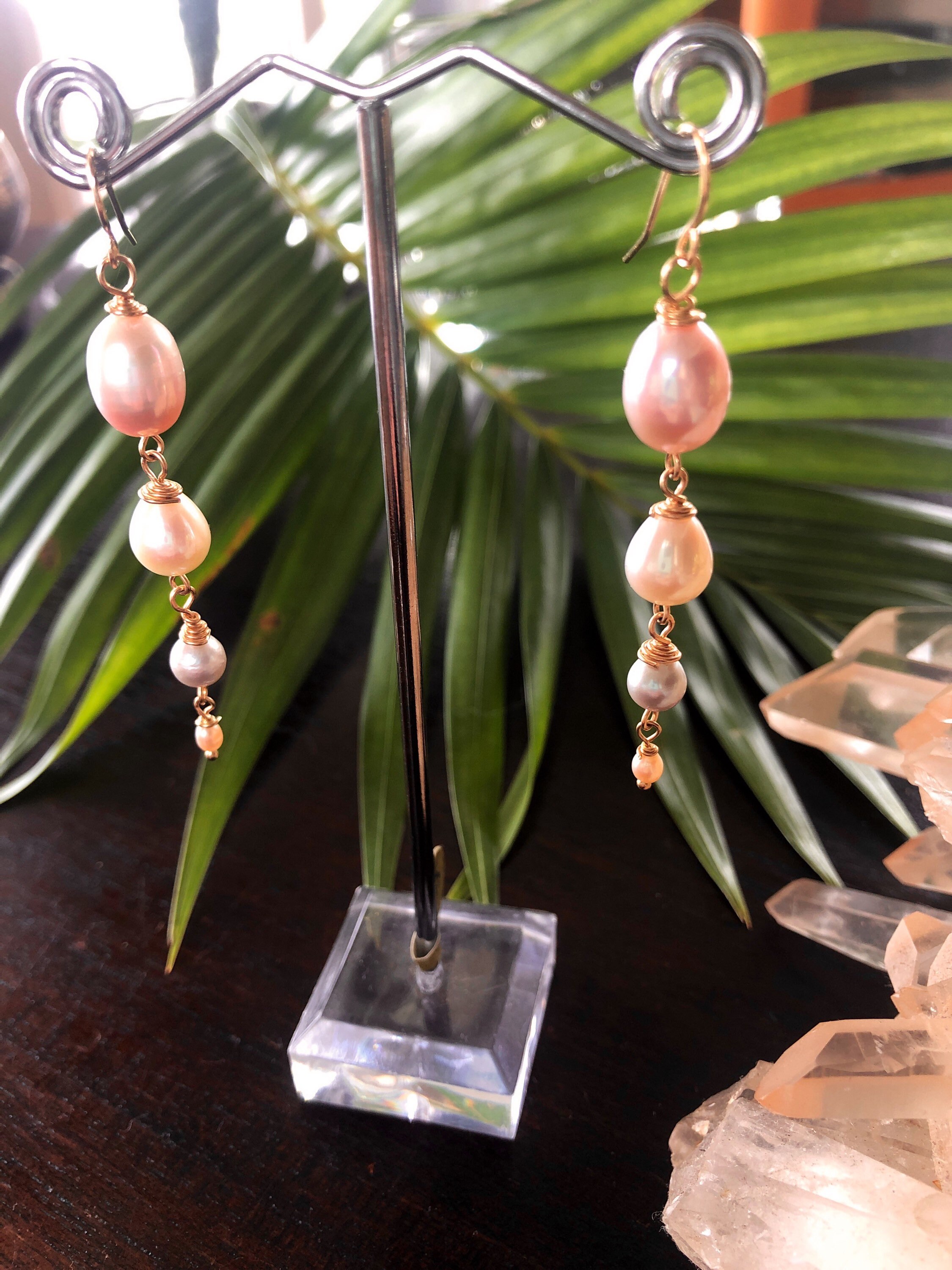 Drop Pearl Earrings