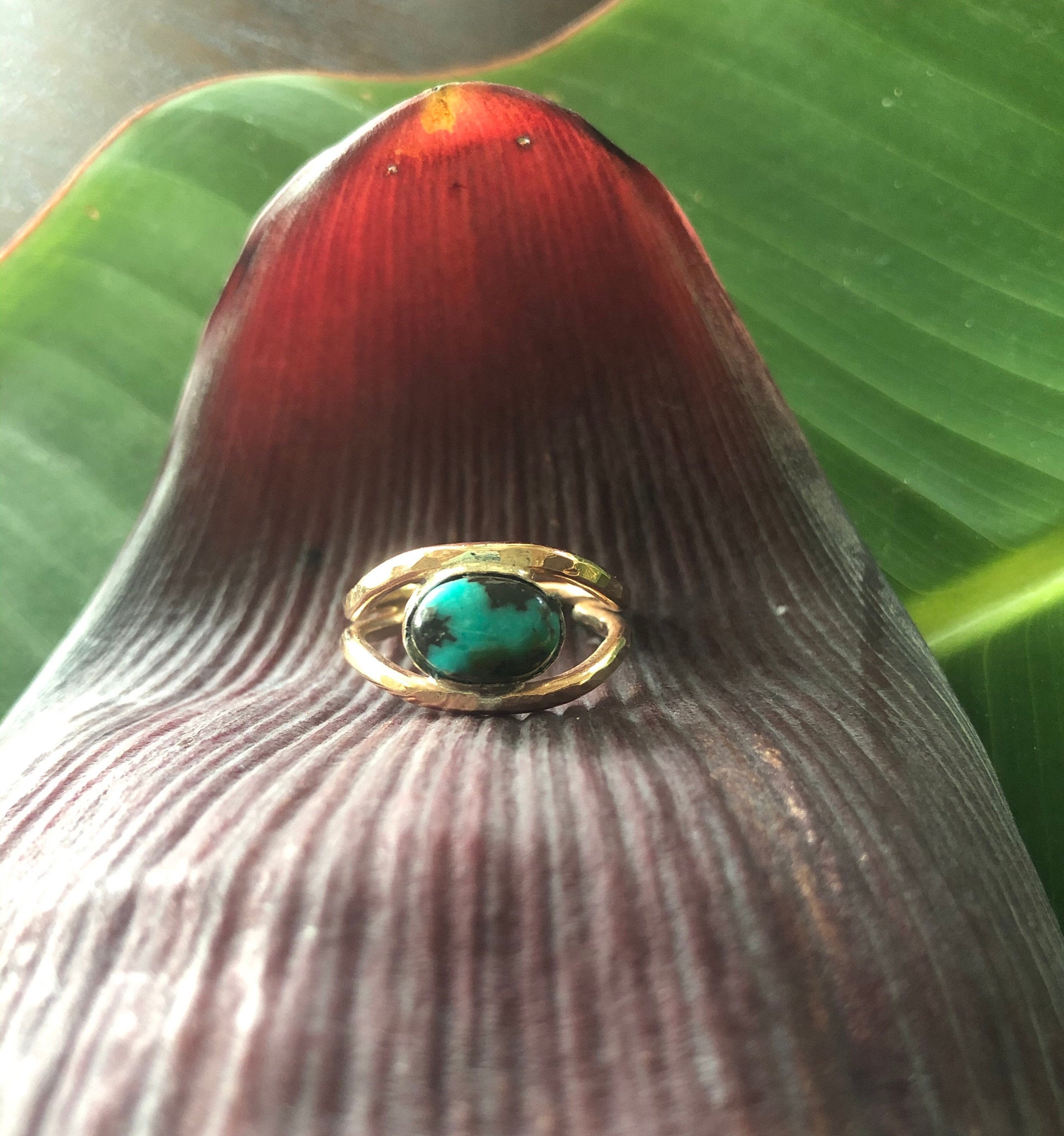 Turquoise Eye of Protection Ring