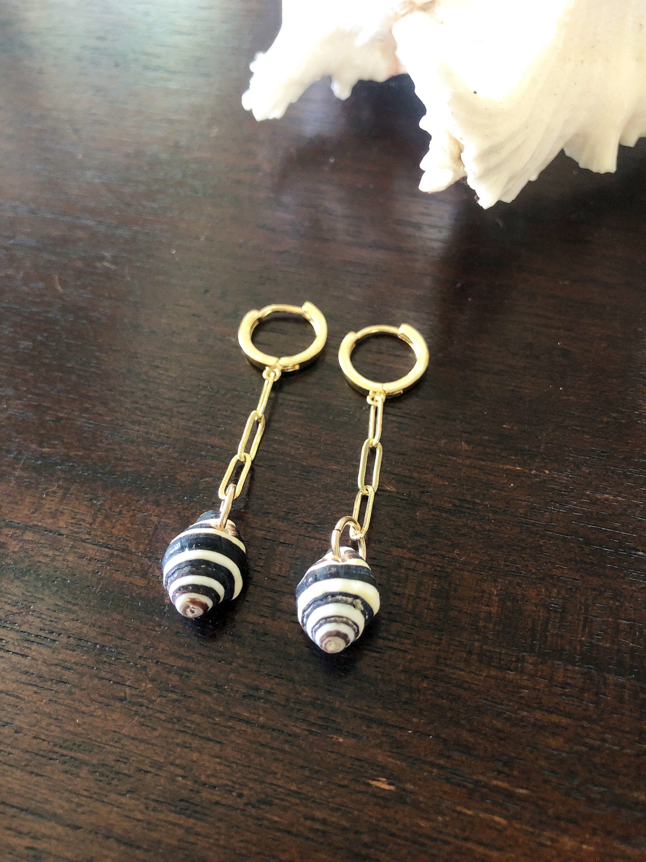 Petite Natural Sea Shell Earrings