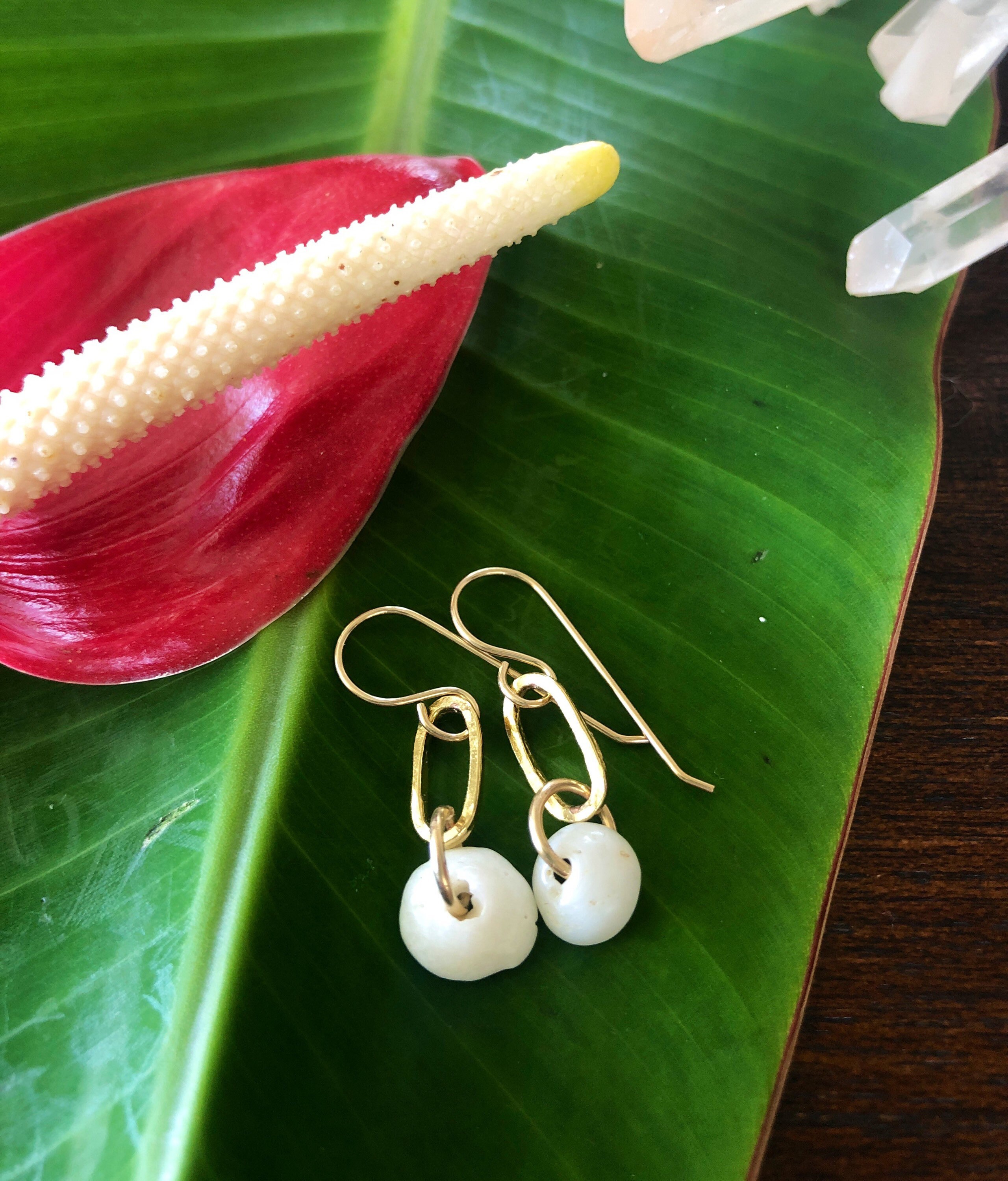 Maui Puka Shell Earrings