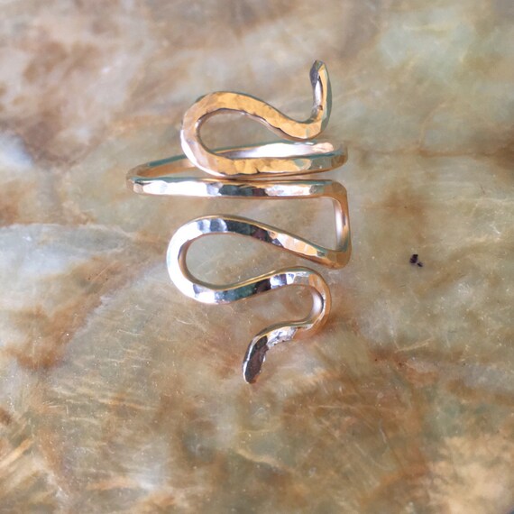 Gold Wrapping Snake Ring by Liquid Sunshine